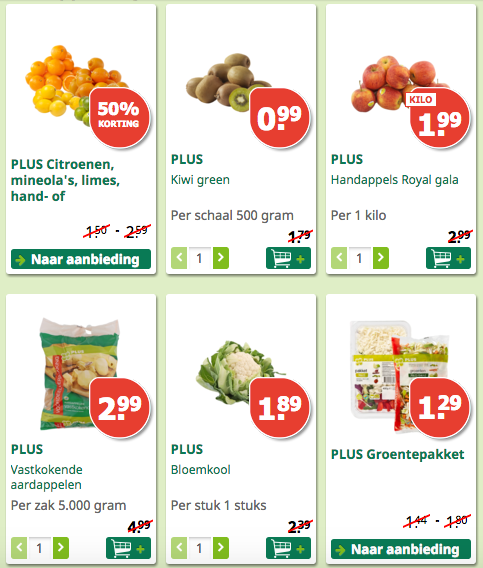 PLUS supermarkt aanbiedingen