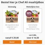 chef ali maaltijdbox bestellen