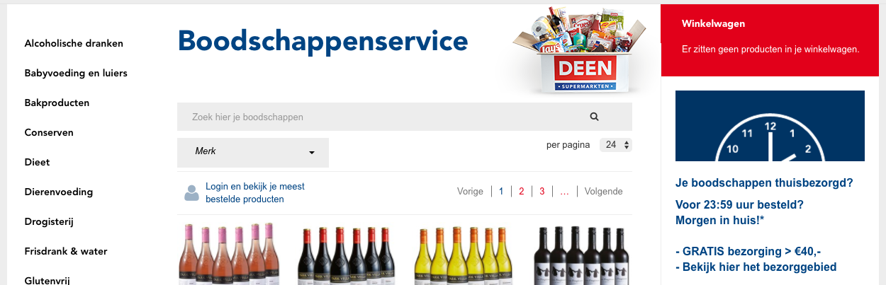 deen online boodschappen