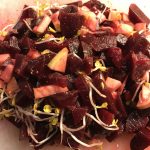 rode bieten salade