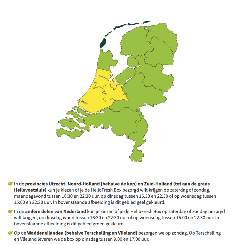 bezorging bij HelloFresh