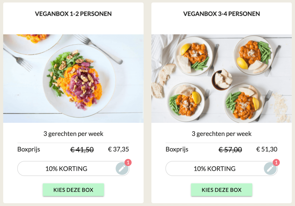 korting op veganbox