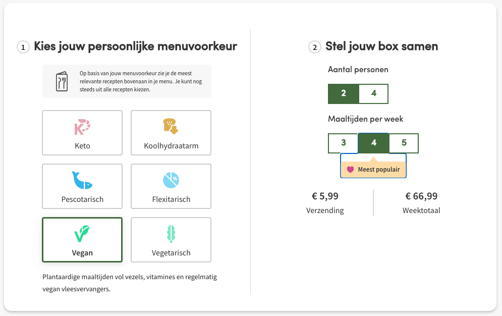 Bestel green chef met voordeel